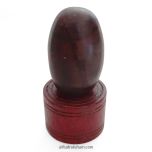 Narmdeshwar Shivling with Wooden Jalhari Base Red - 6