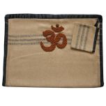 Woolen Aasan Mat for Meditation, Rudraksha Yoga Mat for Meditation and Spirituality | Camel Color Woolen Mat | Yoga Rug | Woolen Pooja Mat with FREE Yoga Mat Bag and Rudraksha mala for japa