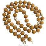  7.5 mm White Sandalwood Necklace