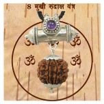 8 Mukhi Rudraksha Yantra Kavach - Eight Mukhi Rudraksha Yantra on Bhoj Patra - Collector 8 Mukhi Rudraksha Bead Pendant | Aath Mukhi, Eight ( 8 ) Faced Rudraksha Benefits in Vedic Astrology