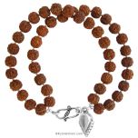  Chikna Pathri Beads Rudraksha Bracelet | Chikna Beads Rudraksha Double Bracelet | High Quality Smooth Rudraksha 2 Lines Bracelet