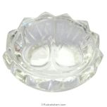 Sphatik / Crystal / Quartz Charan Paduka, Lakshmi Charan, Khadau for Temple Pooja