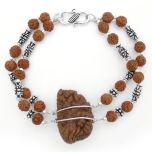 One Mukhi Rudraksha Bracelet in Silver