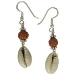 Kauri and Rudraksha Earring