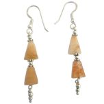 Orange Stone Earring