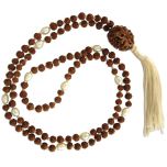  Rudraksha – Pearl Mala in Thread