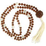  Rudraksha – Sphatik Mala in Thread