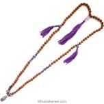 Rudraksha and Amethyst Necklace