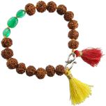  Rudraksha Green Onyx Bracelet