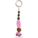 Rudraksha With Seed Beads Key Chain