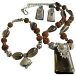 Smoky Quartz - Rudraksha Jewelry Set