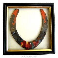  Black Horse Shoe-Framed