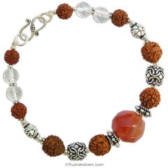 Carnelian - Sphatik Bracelet