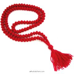 Wool Mala | Handmade Knotted Light Weight Wool Japa Mala Rosary 7-8 mm