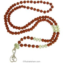  Opal and Rudraksha Necklace