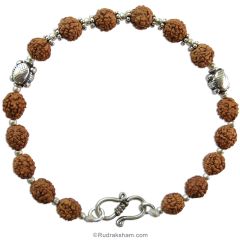 Rudraksha Education Bracelet in Silver