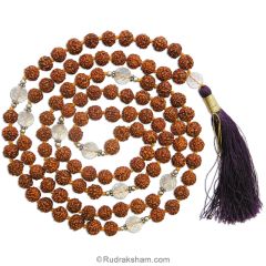  Rudraksha Sphatik Necklace-1