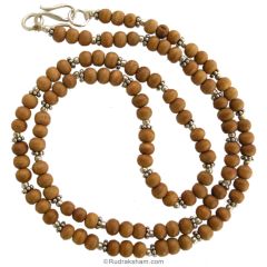  Sandalwood Silver Necklace 4mm